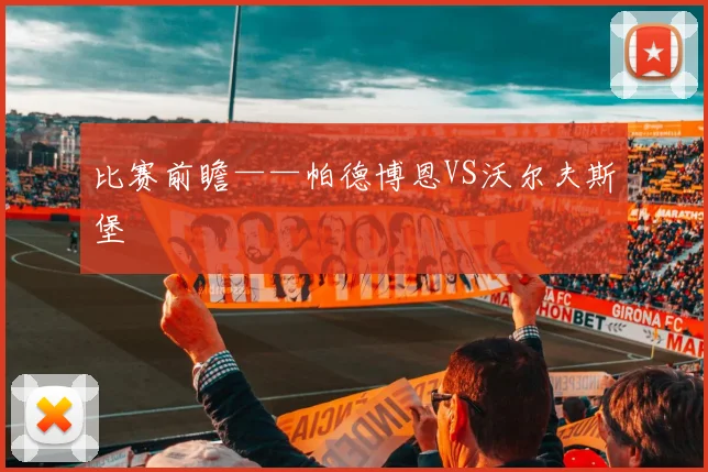 比赛前瞻——帕德博恩VS沃尔夫斯堡